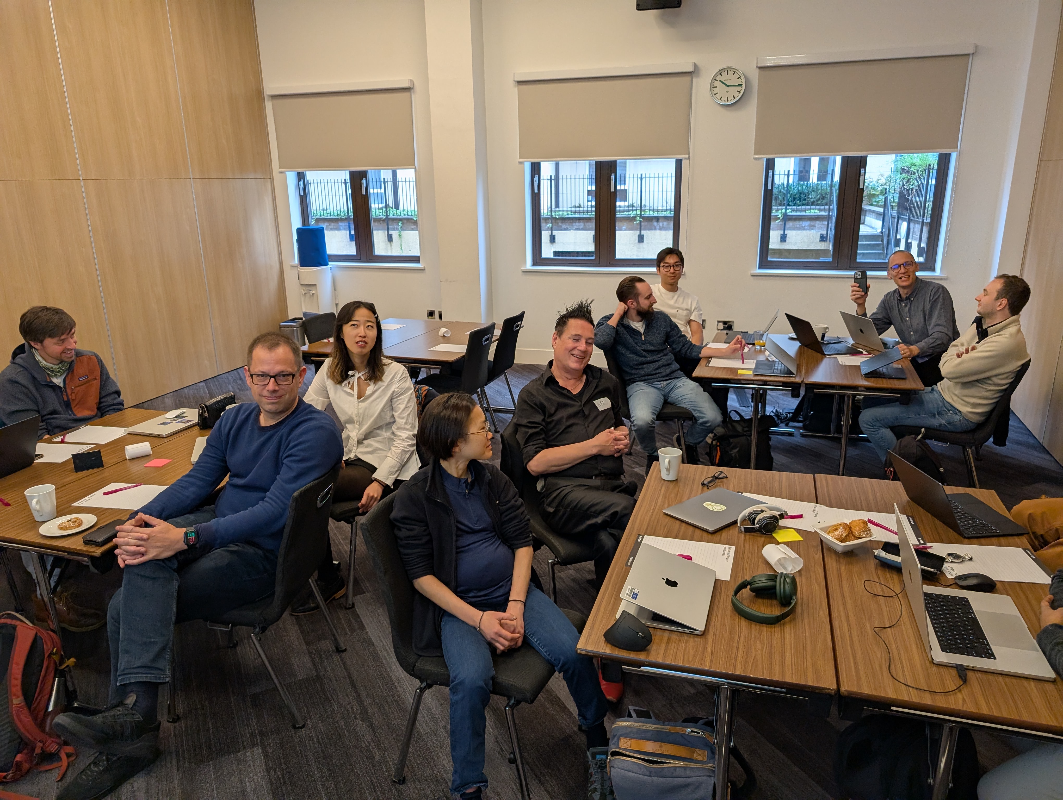 Playgroup group watching a demo